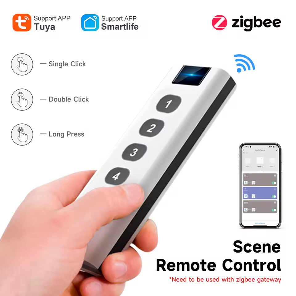 Tuya ZigBee Intelligent Scene  - Tuya 4 Channel recension och pris