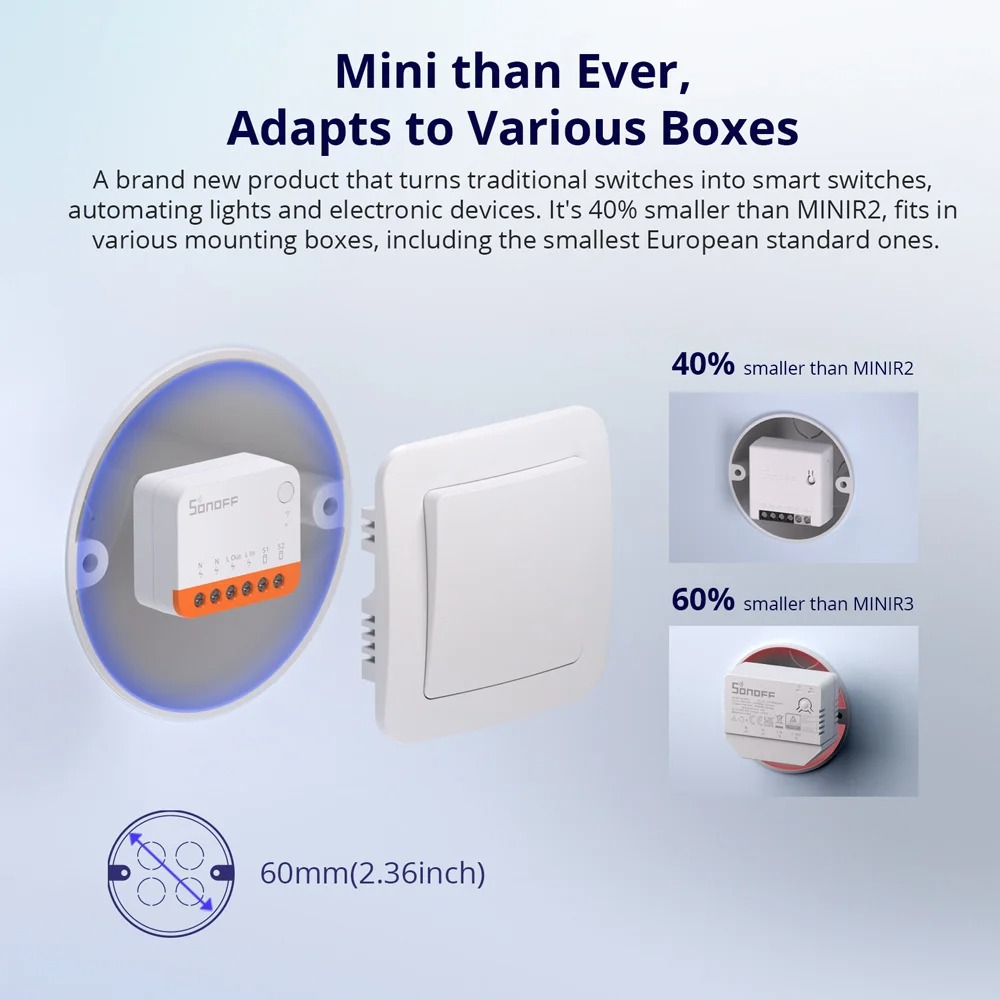 Sonoff Mini R4 Extreme Sonoff  - Sonoff Mini R4 recension och pris