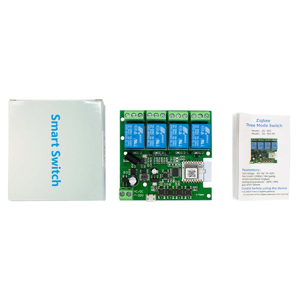 4CH Zigbee 3.0 Smart Home Rela - Tuya 4 Channel recension och pris