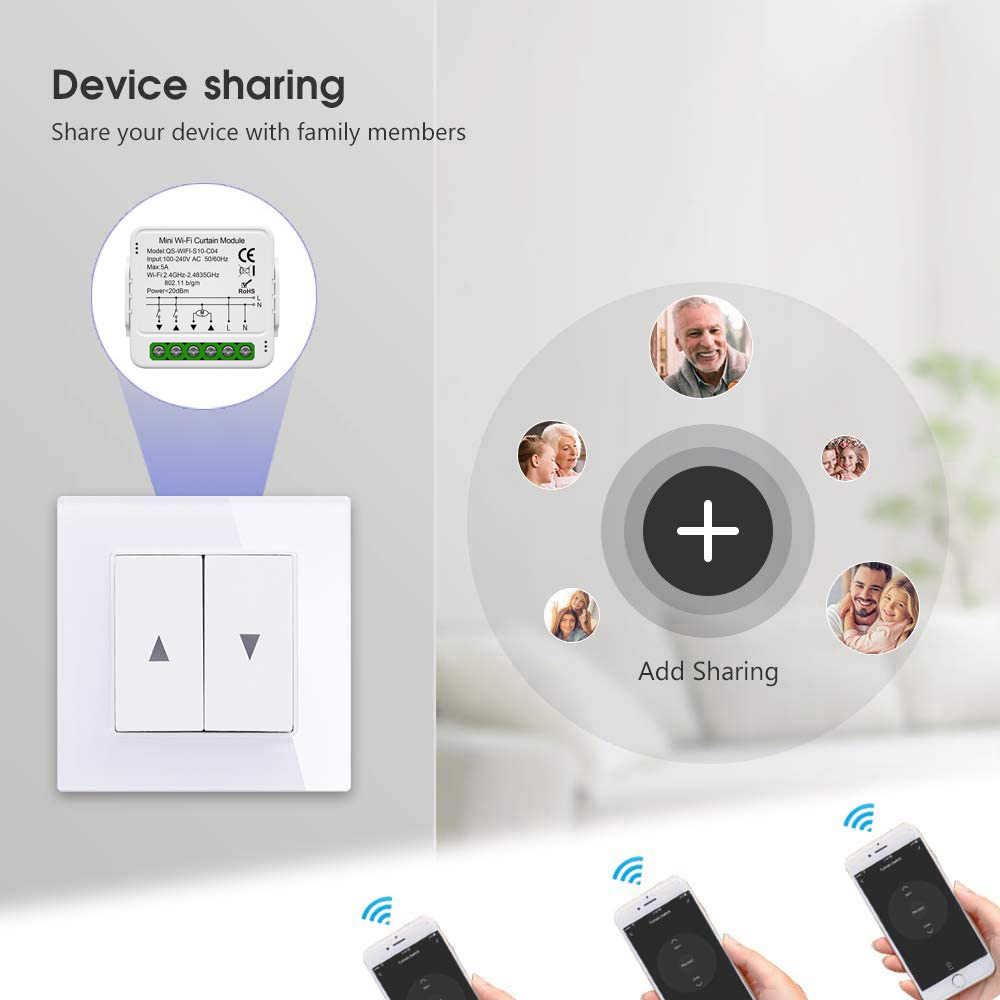 Tuya WiFi Zigbee Smart Curtain - Tuya 4 Channel recension och pris